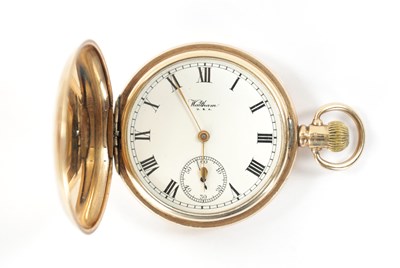 Lot 634 - A 1920’S WALTHAM 9CT GOLD FULL HUNTER POCKET WATCH