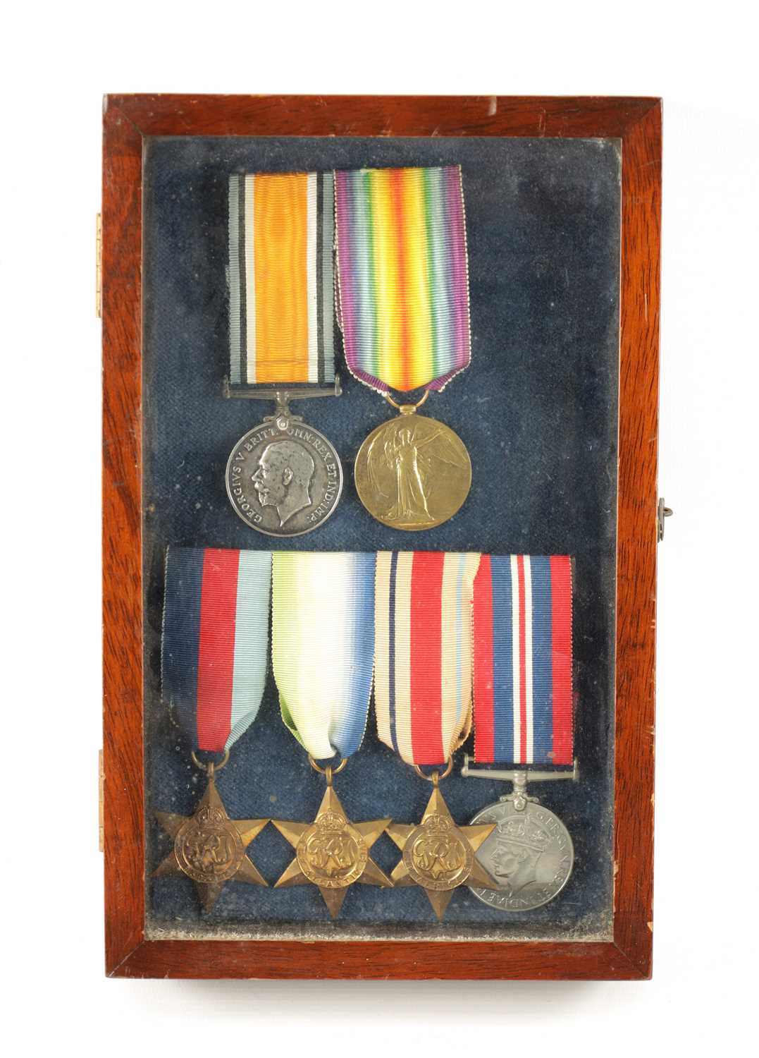 Lot 845 - A CASED GROUP OF 1ST AND 2ND WORLD WAR MEDALS