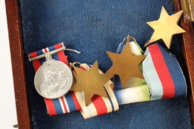 Lot 845 - A CASED GROUP OF 1ST AND 2ND WORLD WAR MEDALS
