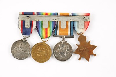 Lot 869 - A GROUP OF FOUR WW1 MEDALS