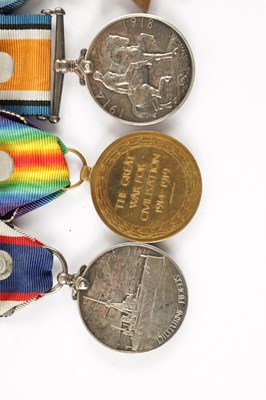 Lot 869 - A GROUP OF FOUR WW1 MEDALS