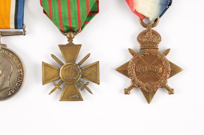 Lot 851 - A GROUP OF FOUR WW1 MEDALS