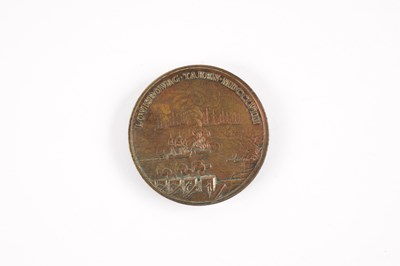 Lot 825 - A RARE COPPER MEDAL COMMEMORATING THE CAPTURE OF LOUISBOURG IN 1758
