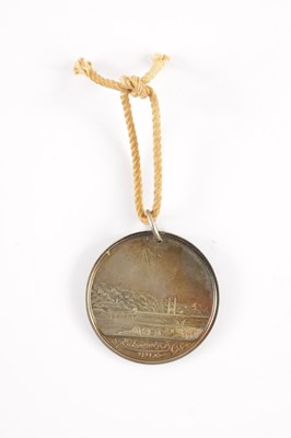 Lot 889 - AN INDIAN BATTLE OF SERINGAPATAM SILVER MEDAL 1799