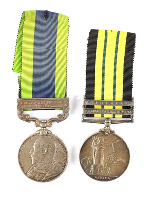 Lot 883 - AFRICAN GENERAL SERVICE MEDAL 1902-56, AND AN INDIAN GENERAL SERVICE  MEDAL 1908