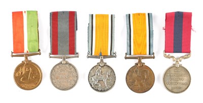 Lot 853 - A COLLECTION OF FIVE WAR MEDALS