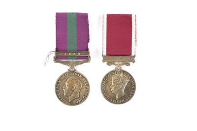 Lot 826 - A PAIR OF MEDALS. GVR GERAL SERVICE MEDAL 1918 AND AN ARMY LONG SERVICE AND GOOD CONDUCT MEDAL