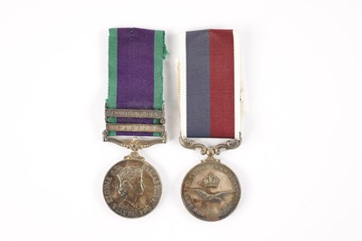 Lot 859 - A PAIR OF ROYAL AIR FORCE SERVICE MEDALS
