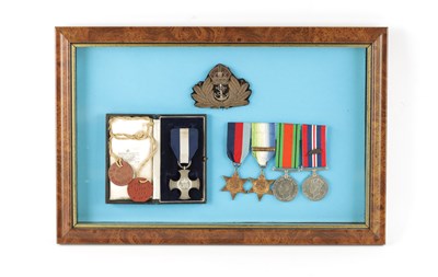 Lot 907 - A GROUP OF FIVE  NAVAL WW2 MEDALS