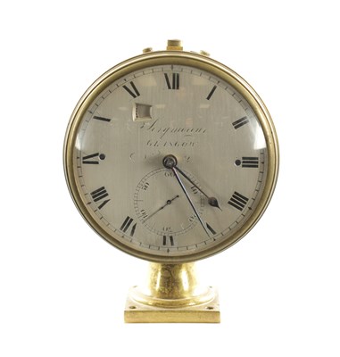 Lot 1351 - JAMES SCRYMGEOUR, GLASGOW. A LATE REGENCY MARINE CHRONOMETER
