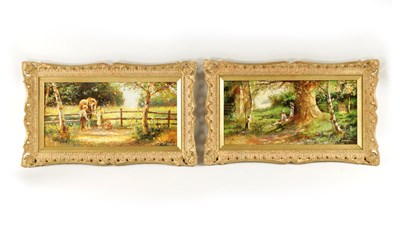 Lot 1131 - PAUL J ATTFIELD (B.1950) PAIR OF OILS ON BOARD