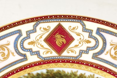 Lot 468 - A 19TH CENTURY ROYAL VIENNA CABINET PLATE