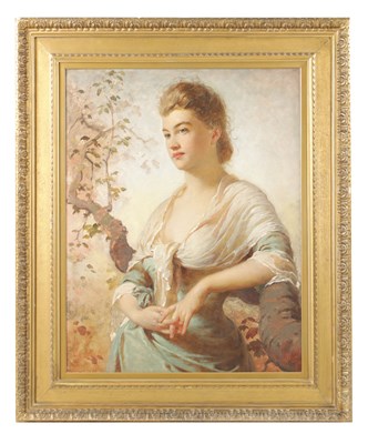 Lot 1130 - GEORGE ELGAR HICKS (1824-1914) PORTRAIT OIL ON CANVAS