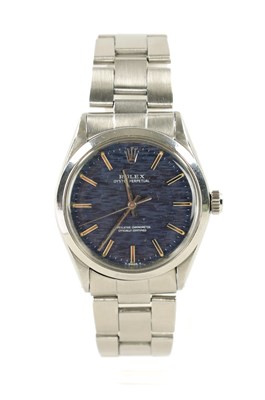 Lot 651 - A GENTLEMAN’S 1970’S STEEL ROLEX OYSTER WRISTWATCH WITH RARE MOSAIC DIAL