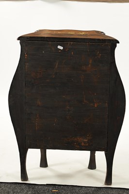 Lot 1384 - AN EARLY 18TH CENTURY ITALIAN MARQUETRY AND BONE INLAID COMMODE OF SMALL SIZE