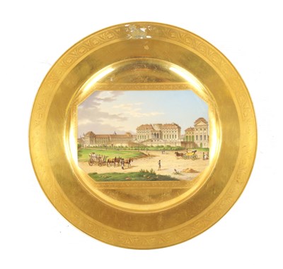 Lot 469 - A FINE REGENCY VIENNA CABINET PLATE