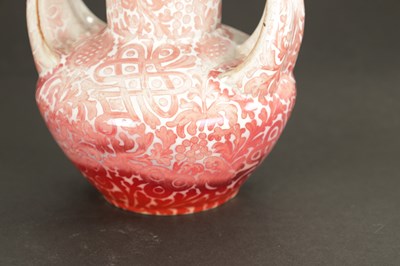 Lot 466 - A LATE 19TH CENTURY CLEMENT MASSIER POTTERY LUSTRE VASE