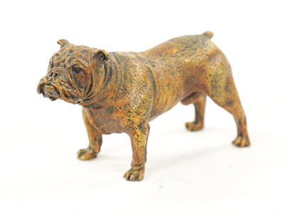 Lot 1028 - FRANZE BERGMAN. AN EARLY 20th CENTURY COLD PAINTED BRONZE SCULPTURE