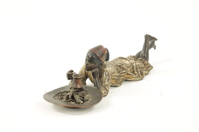 Lot 996 - FRANZ BERGMAN (1838 - 1894). AN EARLY 20TH CENTURY COLD-PAINTED BRONZE SCULPTURE
