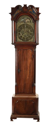Lot 1335 - THOMAS BIRCHALL, NANTWICH. A GEORGE III EIGHT DAY LONGCASE CLOCK OF SMALL PROPORTIONS.