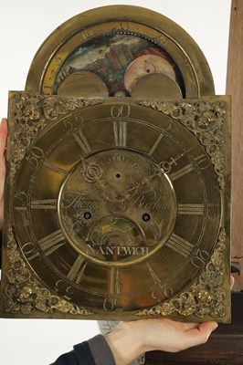Lot 1029 - THOMAS BIRCHALL, NANTWICH. A GEORGE III EIGHT DAY LONGCASE CLOCK OF SMALL PROPORTIONS.