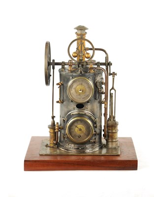 Lot 1261 - A RARE LATE 19TH CENTURY FRENCH INDUSTRIAL AUTOMATON MANTEL CLOCK