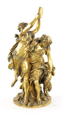 Lot 688 - AFTER CLAUDE MICHEL CLODION, A 19TH CENTURY GILT BRONZE FIGURAL SCULPTURE
