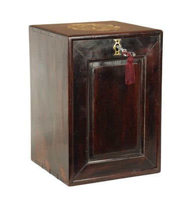 Lot 232 - A LATE 19TH CENTURY CHINESE HARDWOOD MEDICAL CABINET