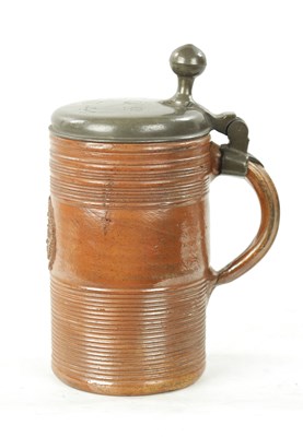 Lot 946 - AN EARLY 18TH CENTURY PILSENER EUROPEAN ALE JUG