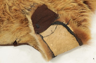 Lot 988 - A 19TH CENTURY TAXIDERMY BLONDE BEAR SKIN RUG