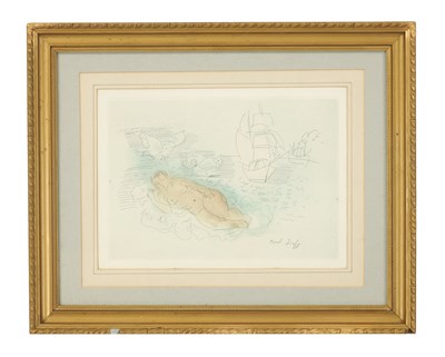 Lot 1160 - AN ORIGINAL ETCHING PRINTED IN COLOURS BY RAOUL DUFY