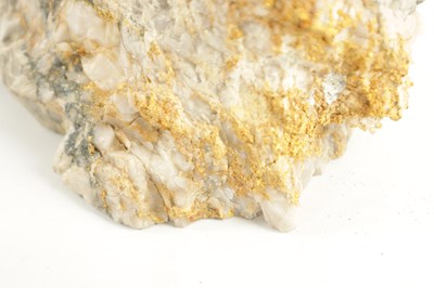 Lot 280 - TWO RARE AND LARGE PURE GOLD AND QUARTZ SPECIMENS