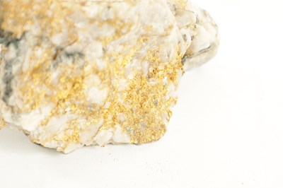 Lot 280 - TWO RARE AND LARGE PURE GOLD AND QUARTZ SPECIMENS