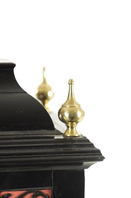 Lot 1026 - CHRISTOPHER GOULD, LONDON. AN EARLY 18TH CENTURY EBONY VENEERED QUARTER REPEATING VERGE BRACKET CLOCK