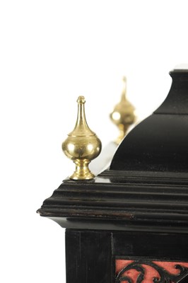 Lot 1026 - CHRISTOPHER GOULD, LONDON. AN EARLY 18TH CENTURY EBONY VENEERED QUARTER REPEATING VERGE BRACKET CLOCK