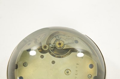 Lot 576 - AN EARLY 20TH CENTURY SWISS SILVER PLATE GOLIATH EIGHT-DAY DESK WATCH