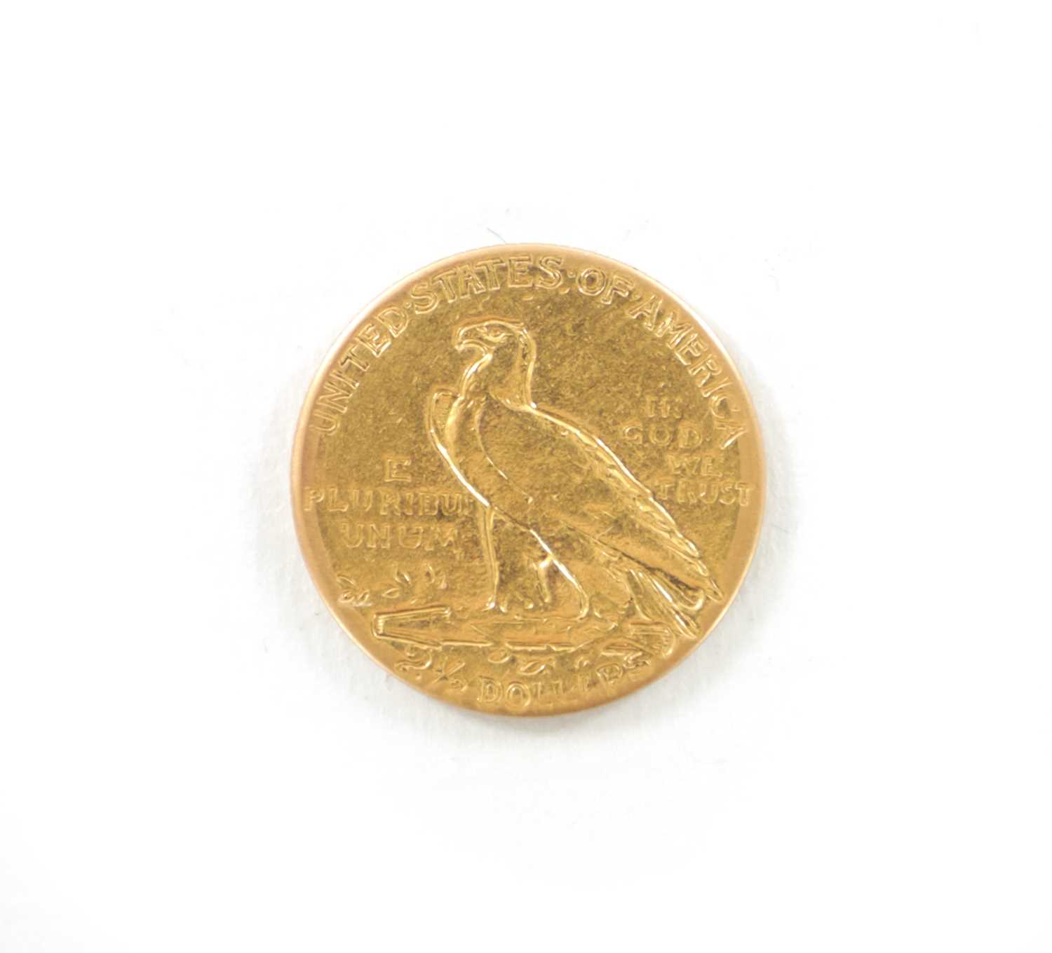 Lot 324 - A 1908 AMERICAN GOLD QUARTER EAGLE INDIAN HEAD 2.5 DOLLAR COIN
