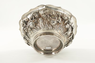 Lot 204 - A LARGE JAPANESE MEIJI PERIOD SILVER BOWL