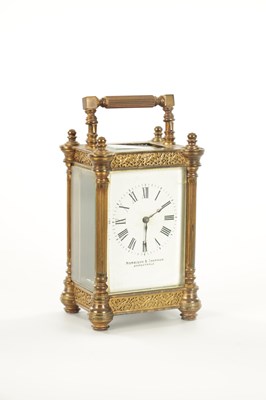 Lot 1074 - A LATE 19TH CENTURY FRENCH TIMEPIECE CARRIAGE CLOCK OF SMALL SIZE