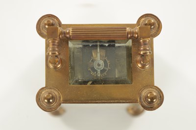 Lot 1074 - A LATE 19TH CENTURY FRENCH TIMEPIECE CARRIAGE CLOCK OF SMALL SIZE