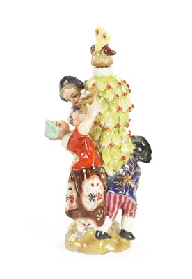Lot 69 - A 19TH CENTURY MEISSEN STYLE PORCELAIN SCENT BOTTLE