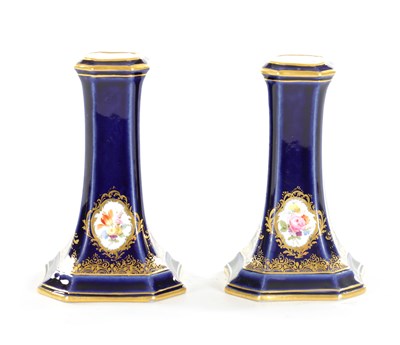 Lot 27 - PAIR OF LATE 19TH CENTURY MEISSEN SPILL VASES