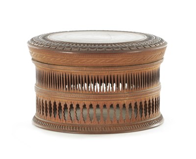 Lot 253 - AN EARLY 19TH CENTURY INDIAN CARVED CRICKET CAGE