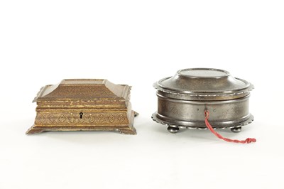 Lot 109 - TWO INDIAN 19TH CENTURY KOFTGARI WORK IRON CASKETS