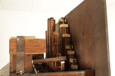 Lot 1054 - IGNAZ SCHOEPPERLE, LENZKIRCH. AN EARLY 19TH CENTURY GERMAN MUSICAL ORGAN LONGCASE CLOCK