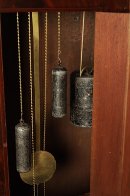 Lot 1054 - IGNAZ SCHOEPPERLE, LENZKIRCH. AN EARLY 19TH CENTURY GERMAN MUSICAL ORGAN LONGCASE CLOCK
