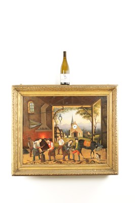 Lot 1099 - A RARE 19TH CENTURY FRENCH MUSICAL AUTOMATION PICTURE CLOCK