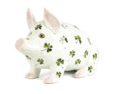 Lot 44 - A LATE 19TH CENTURY OVERSIZED WEMYSS PIG
