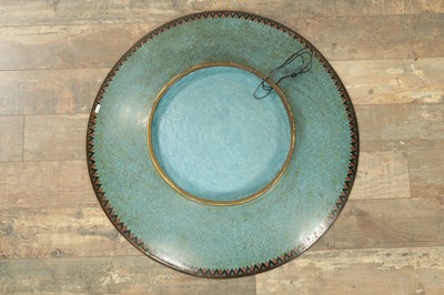 Lot 155 - A FINE OVER-SIZED LATE 19TH CENTURY JAPANESE CLOISONNE ENAMEL CHARGER