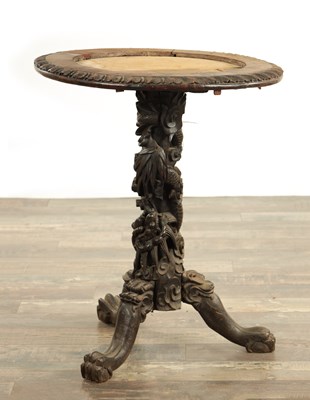 Lot 228 - A 19TH CENTURY CHINESE HARDWOOD CENTRE TABLE